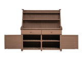 65inch Garden Potting Bench Table, Fir Wood Workstation with Storage 65666221