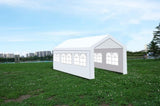 10'x20' Heavy Duty Carport Gazebo, Canopy Garage, Car Shelter with windows W465132836