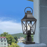 Outdoor Post Light,Lamp Post Light Fixture,Post Lantern with Pier Mount Base,Textured W2714P218546