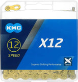 KMC X12 Chain 12-Speed, Glod, Mountain Bike/Road/Gravel 12 Speed Chain Shimano, SRAM, Campagnolo 85683898