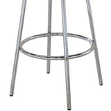 Werner Glossy White and Chrome Round Bar Table B062P145619