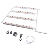 Wall Mounted Hydroponics Growing Planting System Kit, Soilless Cultivation PVC Pipes for Gardening 37839200