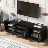 ZUN U-Can 68.9'' Modern Minimalist TV Stand for TVs up to 75 Inches, Entertainment Center Media Console N724P198482B