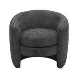 Modern Curved Back Upholstered Accent Chair, Soft Cozy Boucle Fabric, Comfortable Plush Seating, No N765P220275G