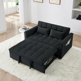 54.33 inch versatile foldable sofa bed in 3 lengths, modern sofa sofa sofa velvet pull-out bed, W2353P252430
