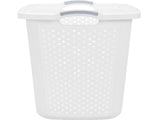 2.5 Bushel XL Plastic Laundry Basket, White, 2 Pack 26172421