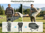 Green Heavy-Duty Folding Camping Chair, PVC Coated 600D Oxford Fabric, X-Shaped Metal Frame & 56523874