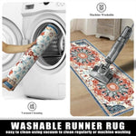 ZUN Kitchen Rugs Sets 3 Piece with Runner Non Slip Mats for Floor Washable Bohemian Runner Rug 08219038