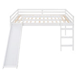 Loft Bed with Slide, Multifunctional Design, Full WF286242AAK