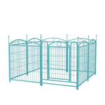 ZUN Dog Playpen Indoor 32 inch 8 Panels Metal Dog Pen Pet Dog Fence Outdoor Exercise Pen with Doors, W368P234003