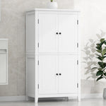 ZUN Elegant Bathroom Floor Storage Cabinet, Bathroom Storage Unit, Freestanding Cabinet with 4 Doors, N725P188461K