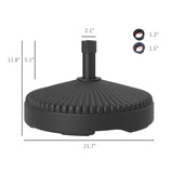 Black Round Patio Umbrella Base Holder 14350480