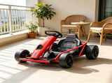 Red 24V High-Speed Electric Drift Go Kart Kids Ride-On Racing Vehicle with 2 Speeds for 8-12 Years 43770606