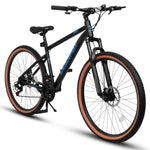 ZUN A24301 Mountain Bike 24 Inch Wheels, 21-Speed Mens Womens Trail Commuter City Mountain Bike,High W2563P173258