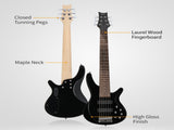 44 Inch GIB 6 String H-H Pickup Laurel Wood Fingerboard Electric Bass Guitar 16259633