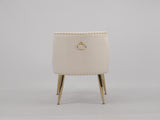Hengming Dining Chair Modern Style Accent Chair Vertical Tufted Chair Set of 2,Beige W212P427002