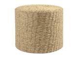 Decor Round Pouf Ottoman Double-Strand Beige Paper Rope Pouf Footrest, Foot Stool, 33969426