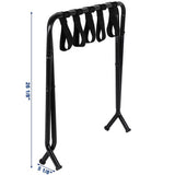 680*400*560MM Portable Metal Luggage Rack Black 04774639