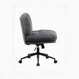 Cross Legged Office Chair on Wheels Adjustable Swivel Wider & Thickened, Ergonomic Desk Chair for 30388516