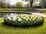 19.3FT Decorative Landscape Edging, 10 Panels Flexible Interlocking PP Lawn Border, Angle Adjustable 14308803