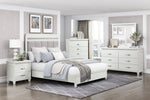 ZUN White Finish 5-Drawers Chest with LED Lighting Modern Bedroom Furniture 1pc B011P250825