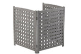 3-Panel Outdoor Air Conditioner Fence Screen, Outside Wood Privacy Fence, 32" W x 38" H W2640P290523
