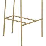 Grey and Gold Low Back Stool B062P153514