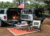 OFF ROAD Tailgate Storage Panel Tailgate Molle Panel Steel Cargo Shelf Storage Luggage Holder W2801P236408