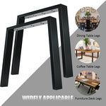 ZUN Metal Table Legs, Modern Office Desk Legs, Heavy Duty Iron and Industrial Design, DIY Metal 41201237