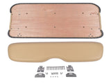 Front Seat Cushion Kit with Hardware Tan Color Replacement for EZGO TXT Golf Cart 1994-2013 32422513