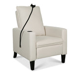 ZUN Recliner Chairs for Adults, Adjustable Recliner Sofa with Mobile Phone Holder & Cup Holder, Modern W680131613