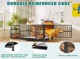 Multi-function Furniture Style Dog Crates Storage, Dog Crate Furniture Large Wooden Dog Kennel W840P291740