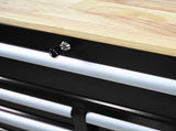 9 DRAWERS MULTIFUNCTIONAL TOOL CART WITH WHEELS AND WOODEN TOP W1102139262