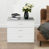 ZUN [FCH] Modern Simple 3-Drawer Dresser White 80193999