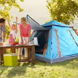4-5 Person Pop-Up Camping Tent, Instant Setup Family Tent with 2 Mosquito Nets Windows, Portable for 55204653