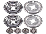 Stainless Steel Dual Wheel Simulator Covers Fit for 2003-2018 Replacement for Dodge Replacement for 35433719