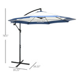 ZUN Outdoor beach umbrella /Cantilever Umbrella （Prohibited by WalMart） 32763936