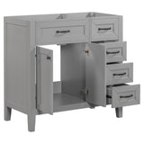 ZUN 36" Bathroom Vanity without Sink, Cabinet Base Only, Bathroom Cabinet with Drawers, Solid Frame and WF296707AAE