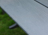 HDPE Outdoor Terrace Dining Chair Set, low maintenance - for gardens, backyards and decks - grey 55213923