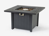 28-inch Iron Square Propane Fire Pit Table W3131P277175