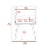 Haverson 1-Drawer 1-Shelf Nightstand Dark Walnut B06279997