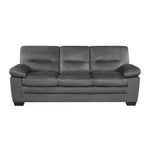 ZUN Modern Sleek Design Living Room Furniture 1pc Sofa Dark Gray Fabric Upholstered Comfortable Plush B01167250