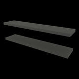 Greer Floating Shelf in Melamine x2, Grey B128P245006