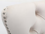Modern, High-end Tufted Solid Wood Contemporary Velvet Upholstered Dining Chair with Chrome 22833717