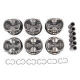 6* Pistons & Rings Set STD 22mm 84mm for BMW 335i 435i 535i X3 X4 X5 X6 N55B30A 11257587914 21309972