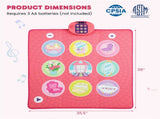 Pink Kids Dance Mat , 5 Difficulty Levels & 9 Demo Songs, Non-Slip Safe Design 61304861
