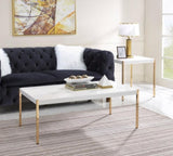 Otrac White & Gold Finish Coffee Table B2726P288769