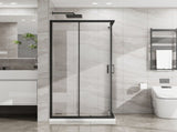 Goodyo 32"-36" W x 72" H Expandable Square Shower Enclosure, Sliding Corner Shower Door with SGCC D163170157