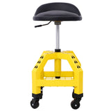 Pneumatic 360 Degree Swivel Mechanics Rolling Creeper Seat, Heavy Duty Rolling Mechanics W46590153