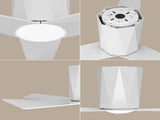 Ceiling Fans with Dimmable Led Lights, 52 Inch Flush Mount Ceiling Fan Remote Control, Quiet DC 91057415
